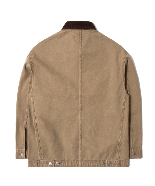 QT8 GARMENTS（キューティーエイトガーメント）の「RG Washed Work Chore Jacket (Beige)（デニムジャケット・レディース・その他・X-LARGE/MEDIUM/LARGE）」の3枚目の写真