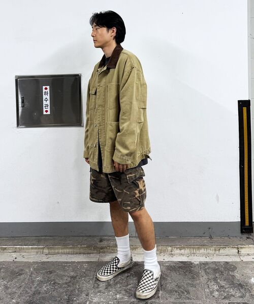 QT8 GARMENTS（キューティーエイトガーメント）の「RG Washed Work Chore Jacket (Beige)（デニムジャケット・レディース・その他・X-LARGE/MEDIUM/LARGE）」の4枚目の写真