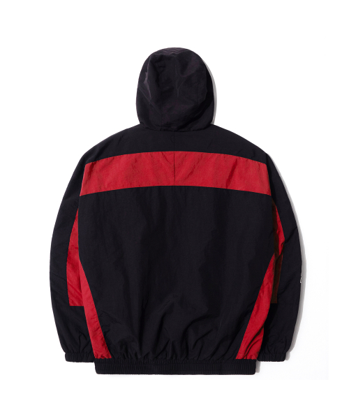 QT8 GARMENTS(キューティーエイトガーメント)の「LB Retro Hooded Track Jacket (Black/Red)(ナイロンジャケット・レディース・その他・MEDIUM/LARGE/X-LARGE)」の3枚目の写真