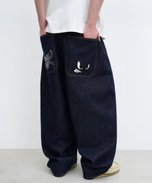 URBANSTOFF（アーバンストッフ）の「バックポケットアートワークデニムパンツ（インディゴ）（デニムパンツ）」