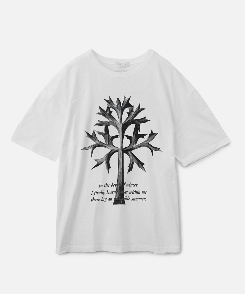 VASTIC(バスティック)の「ツリー レタリング Tシャツ_ホワイト(Tシャツ/カットソー・メンズ・その他・MEDIUM/LARGE/X-LARGE)」の3枚目の写真