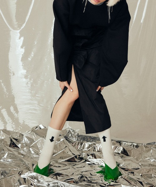 FAKUI（ファクイ）の「ARROW TABI SOCKS / アロー足袋ソックス（ソックス/靴下・レディース・ホワイト/グリーン/ブルー・22.0～24.0cm）」の10枚目の写真