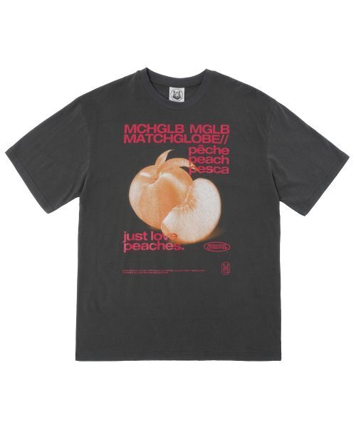 MATCHGLOBE(マッチグローブ)の「ピーチスオーバーサイズTシャツ(ダークグレー)(Tシャツ/カットソー・レディース・その他・FREE)」の6枚目の写真