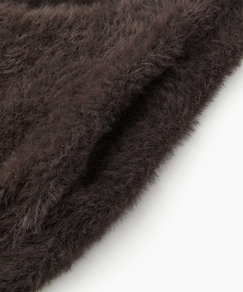 WMC(ダブリューエムシー)の「ヘアリー フードジップアップ_BROWN(パーカー・レディース・ブラウン・MEDIUM/LARGE/X-LARGE)」の4枚目の写真