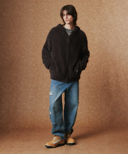 WMC(ダブリューエムシー)の「ヘアリー フードジップアップ_BROWN(パーカー・レディース・ブラウン・MEDIUM/LARGE/X-LARGE)」の8枚目の写真