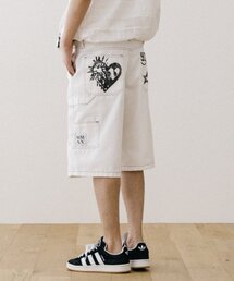VASTIC（バスティック）の「バックプリントカーペンターハーフパンツ_ホワイト（その他パンツ）」