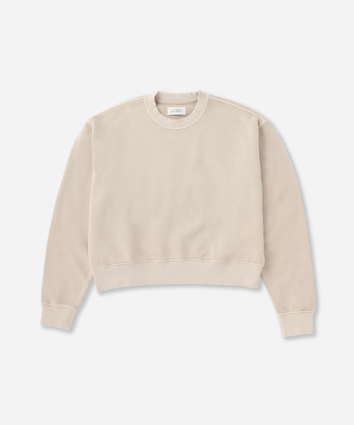 Saturdays NYC(サタデーズ ニューヨークシティ )の「Genny Pigment Dyed Sweatshirt | WOMEN(スウェット・レディース・チャコールグレー/キナリ/ブルー・L/M/S)」の2枚目の写真