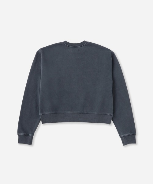 Saturdays NYC(サタデーズ ニューヨークシティ )の「Genny Pigment Dyed Sweatshirt | WOMEN(スウェット・レディース・チャコールグレー/キナリ/ブルー・L/M/S)」の10枚目の写真