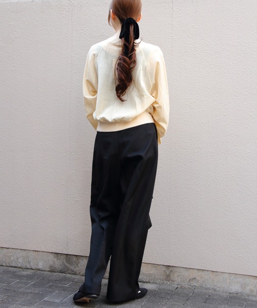 THE SHINZONE（ザ　シンゾーン）の「THE SHINZONE/シンゾーン　シアーロングスリーブカーディガン　SEER LONG SLEEVE CARDIGAN　25MMSCU16（カーディガン/ボレロ・レディース・ライトイエロー/チャコールグレー/レッド・FREE）」の14枚目の写真