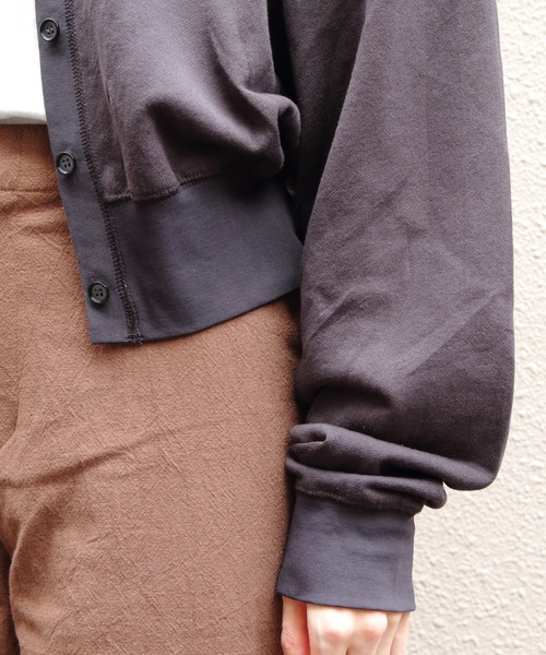 THE SHINZONE（ザ　シンゾーン）の「THE SHINZONE/シンゾーン　シアーロングスリーブカーディガン　SEER LONG SLEEVE CARDIGAN　25MMSCU16（カーディガン/ボレロ・レディース・ライトイエロー/チャコールグレー/レッド・FREE）」の17枚目の写真