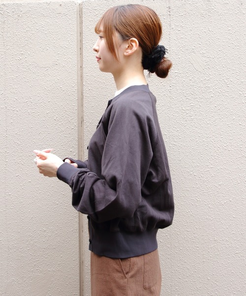 THE SHINZONE（ザ　シンゾーン）の「THE SHINZONE/シンゾーン　シアーロングスリーブカーディガン　SEER LONG SLEEVE CARDIGAN　25MMSCU16（カーディガン/ボレロ・レディース・ライトイエロー/チャコールグレー/レッド・FREE）」の19枚目の写真