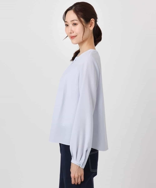 MK MICHEL KLEIN(エムケーミッシェルクラン)の「マルチwayボウタイブラウス/洗える(シャツ/ブラウス・レディース・アイボリー/ライトブルー・38/40)」の13枚目の写真