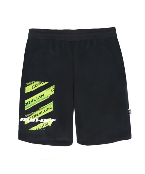 CORALIAN（コラリアン）の「ランオフ ネオグリーン スウェット ショートパンツ ブラック（その他パンツ・メンズ・その他・M/XL/2XL/3XL/XS/S/L）」の2枚目の写真