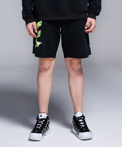 CORALIAN（コラリアン）の「ランオフ ネオグリーン スウェット ショートパンツ ブラック（その他パンツ・メンズ・その他・M/XL/2XL/3XL/XS/S/L）」の4枚目の写真