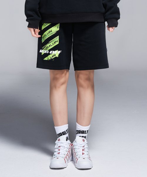 CORALIAN（コラリアン）の「ランオフ ネオグリーン スウェット ショートパンツ ブラック（その他パンツ・メンズ・その他・M/XL/2XL/3XL/XS/S/L）」の6枚目の写真