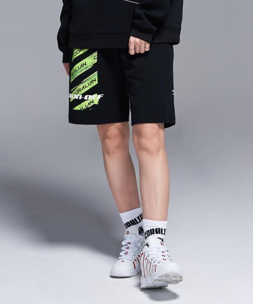 CORALIAN（コラリアン）の「ランオフ ネオグリーン スウェット ショートパンツ ブラック（その他パンツ・メンズ・その他・M/XL/2XL/3XL/XS/S/L）」の7枚目の写真