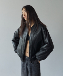 LETOILE（レトワール）の「LEATHER BLOUSON（MA-1）」
