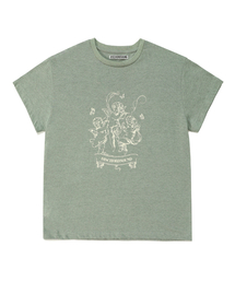 DISCHORDSOUND（ディスコードサウンド）の「ディスコードエンジェルT [ライトオリーブ]（Tシャツ/カットソー）」