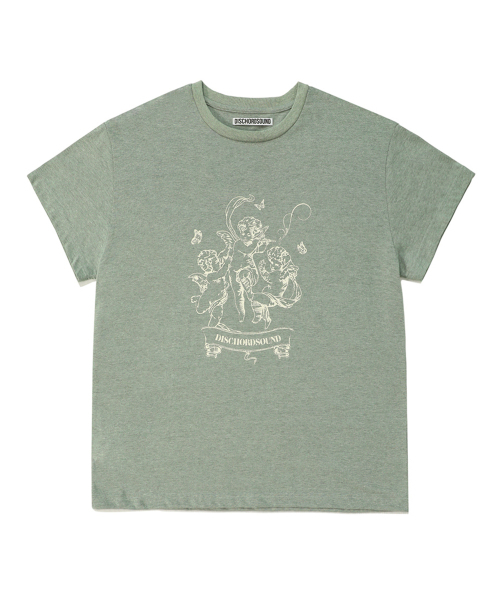 DISCHORDSOUND（ディスコードサウンド）の「ディスコードエンジェルT [ライトオリーブ]（Tシャツ/カットソー・レディース・その他・LARGE）」の3枚目の写真