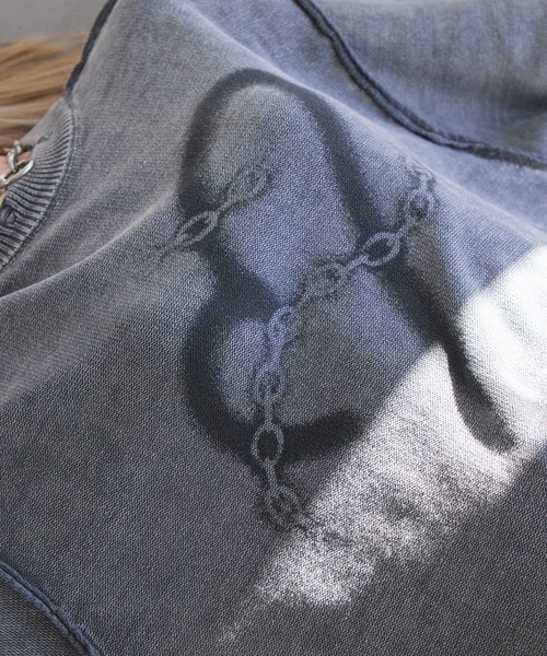 Spielio（シュピーリオ）の「【Spielio】Heart chain spray knit / ハートチェーンスプレーニット（ニット/セーター・メンズ・ブラック/グレー・S/M/L）」の16枚目の写真