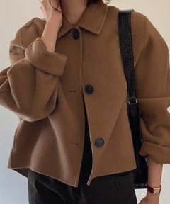 DANTON / ダントン】WOOL MOSSER CHESTER HALF COAT ウールモッサ