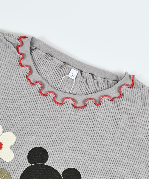 MARKEY'S(マーキーズ)の「スモッキングスリーブワッフルカットソー/おとな(Tシャツ/カットソー・レディース・イエロー/オフホワイト/グレー・160cm)」の4枚目の写真