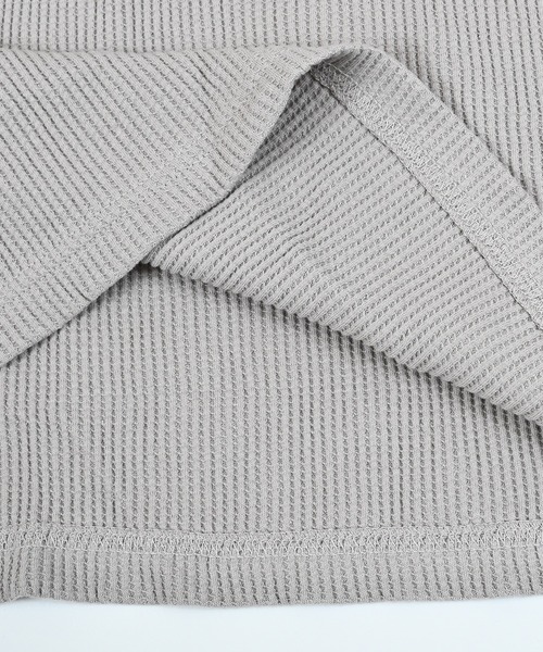 MARKEY'S(マーキーズ)の「スモッキングスリーブワッフルカットソー/おとな(Tシャツ/カットソー・レディース・イエロー/オフホワイト/グレー・160cm)」の7枚目の写真