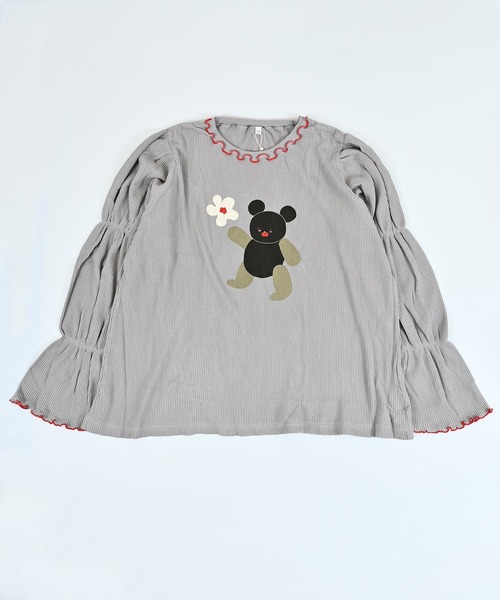 MARKEY'S(マーキーズ)の「スモッキングスリーブワッフルカットソー/おとな(Tシャツ/カットソー・レディース・イエロー/オフホワイト/グレー・160cm)」の18枚目の写真