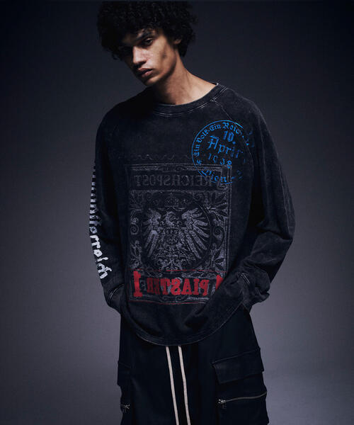 DANKE SCHON(ダンケシェーン)の「DankeSchon/ダンケシェーン/CHEMICAL RAGLAN LST STEMPEL(Tシャツ/カットソー・メンズ・ブラック・M/L)」の17枚目の写真