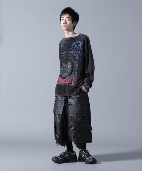 DANKE SCHON(ダンケシェーン)の「DankeSchon/ダンケシェーン/CHEMICAL RAGLAN LST STEMPEL(Tシャツ/カットソー・メンズ・ブラック・M/L)」の5枚目の写真