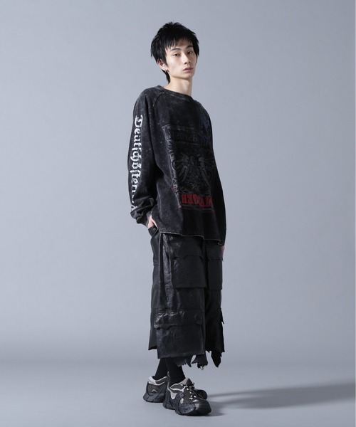 DANKE SCHON(ダンケシェーン)の「DankeSchon/ダンケシェーン/CHEMICAL RAGLAN LST STEMPEL(Tシャツ/カットソー・メンズ・ブラック・M/L)」の6枚目の写真