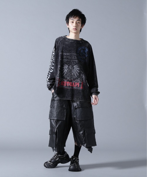 DANKE SCHON(ダンケシェーン)の「DankeSchon/ダンケシェーン/CHEMICAL RAGLAN LST STEMPEL(Tシャツ/カットソー・メンズ・ブラック・M/L)」の8枚目の写真