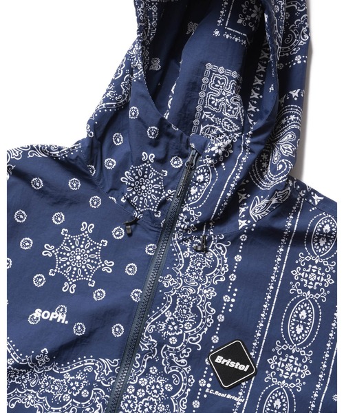 F.C.Real Bristol(エフシーレアルブリストル)の「BANDANA NYLON HOODED BLOUSON(ナイロンジャケット・メンズ・ネイビー/レッド/ブラック・MEDIUM/SMALL/XX-LARGE/X-LARGE/LARGE)」の13枚目の写真