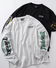 THRASHER（スラッシャー）の「【70】【THRASHER/スラッシャー】ワンポイント刺繍 アームロゴ バックプリント ロングスリーブTシャツ（Tシャツ/カットソー）」