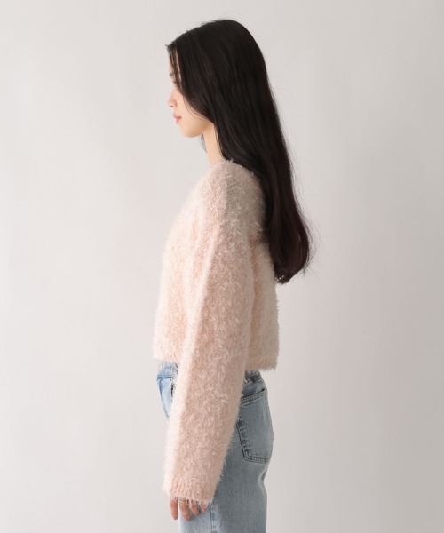 Heather(ヘザー)の「チュールヤーンオフショルニット 639617(ニット/セーター・レディース・オフホワイト/グレー/ピンク・FREE)」の21枚目の写真