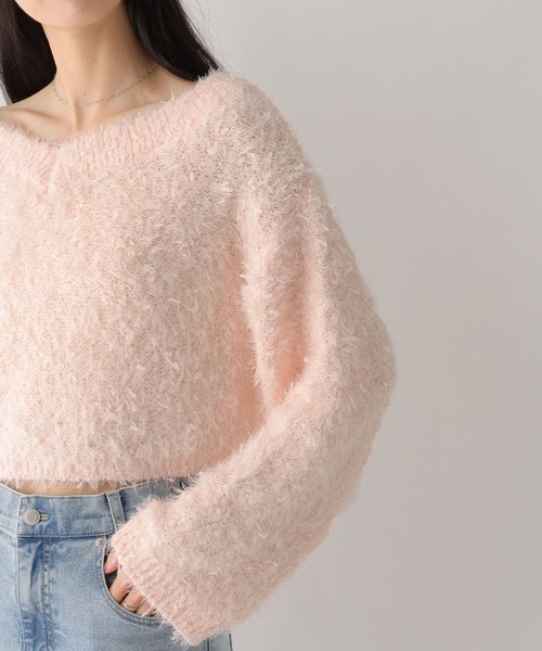 セール】チュールヤーンオフショルニット 639617（ニット/セーター