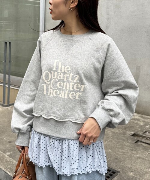 CIAOPANIC TYPY(チャオパニックティピー)の「【ツブシャリ!】ドライタッチネップロゴスウェット(スウェット・レディース・レッド/チャコールグレー/グレー/イエロー・ONE SIZE)」の3枚目の写真