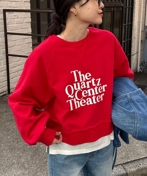 CIAOPANIC TYPY(チャオパニックティピー)の「【ツブシャリ!】ドライタッチネップロゴスウェット(スウェット・レディース・レッド/チャコールグレー/グレー/イエロー・ONE SIZE)」の1枚目の写真