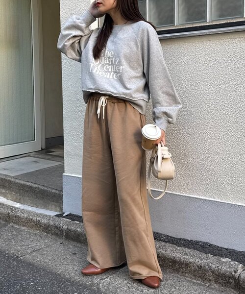 CIAOPANIC TYPY(チャオパニックティピー)の「【ツブシャリ!】ドライタッチネップロゴスウェット(スウェット・レディース・レッド/チャコールグレー/グレー/イエロー・ONE SIZE)」の5枚目の写真