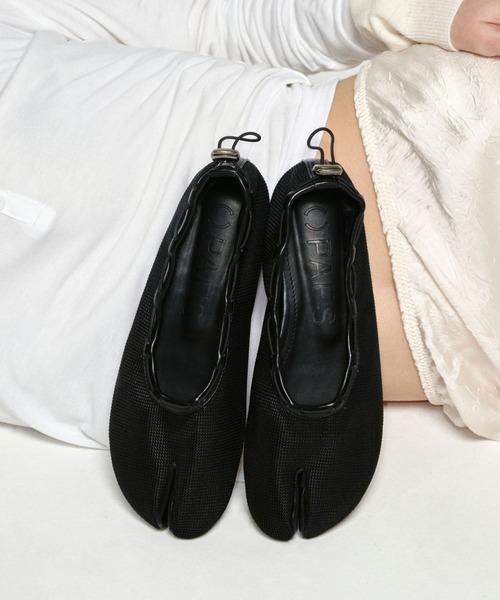 PAES ペイズ　ドットサンダル　フラットシューズ PAES/ペイズ] MESH AIR STRING フラットシューズ（バレエシューズ