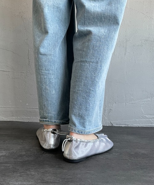 PAES（ペイズ）の「[PAES/ペイズ] MESH AIR STRING フラットシューズ（バレエシューズ・レディース・シルバー/ライム/ブラック/ゴールド・23/24.5/24/23.5）」の21枚目の写真