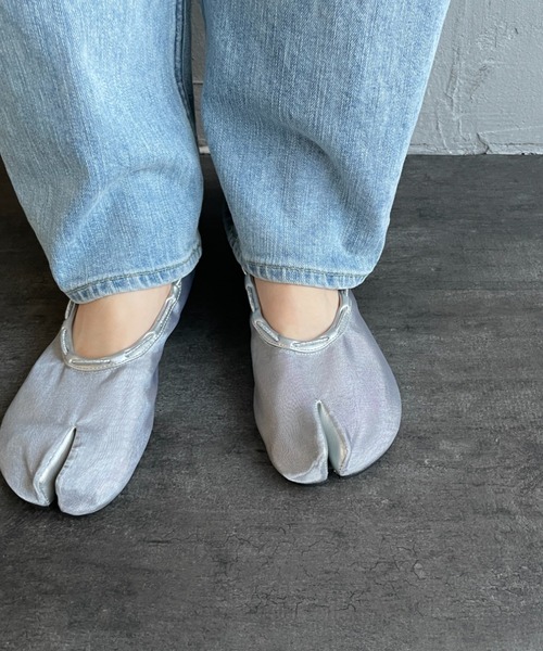 PAES（ペイズ）の「[PAES/ペイズ] MESH AIR STRING フラットシューズ（バレエシューズ・レディース・シルバー/ライム/ブラック/ゴールド・23/24.5/24/23.5）」の22枚目の写真