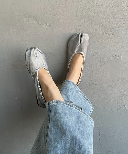 PAES（ペイズ）の「[PAES/ペイズ] MESH AIR STRING フラットシューズ（バレエシューズ・レディース・シルバー/ライム/ブラック/ゴールド・23/24.5/24/23.5）」の16枚目の写真