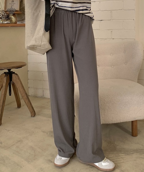 meJane（ミージェーン）の「イージーストレート カラーパンツ（その他パンツ・レディース・セージグリーン/アッシュグレー/スモークピンク/シアン/ブラック・L/M）」の11枚目の写真