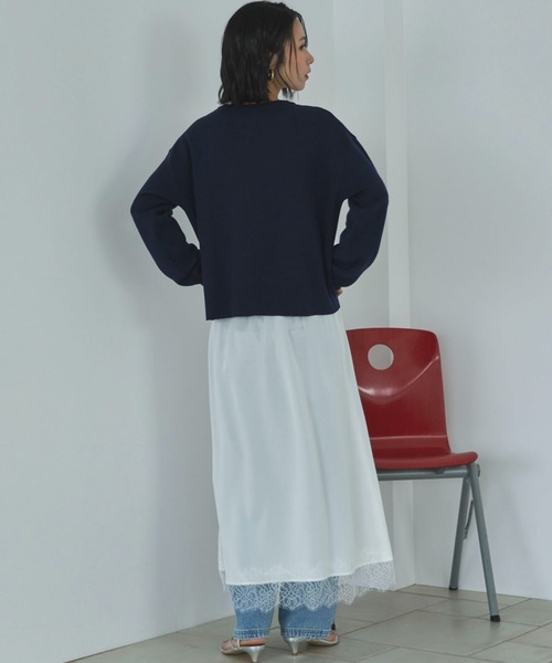 Doux archives（ドゥアルシーヴ）の「ニットジャケット（カーディガン/ボレロ・レディース・チャコールグレー/グレイッシュベージュ/ネイビー・FREE）」の16枚目の写真