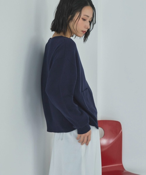 Doux archives（ドゥアルシーヴ）の「ニットジャケット（カーディガン/ボレロ・レディース・チャコールグレー/グレイッシュベージュ/ネイビー・FREE）」の22枚目の写真