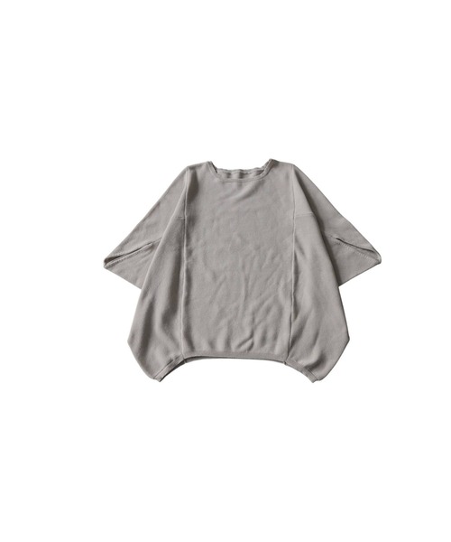 antiqua(アンティカ)の「ガーター編み ドルマン ニット(ニット/セーター・レディース・ブルー/ブラック/ベージュ系その他/レッド・ONESIZE)」の11枚目の写真