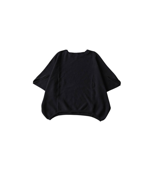 antiqua(アンティカ)の「ガーター編み ドルマン ニット(ニット/セーター・レディース・ブルー/ブラック/ベージュ系その他/レッド・ONESIZE)」の12枚目の写真