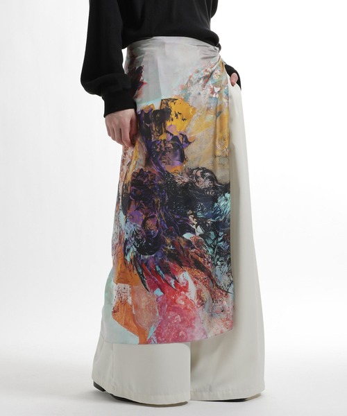 HARE(ハレ)の「シルクスカーフ by MAO KAWASAKI(HARE)(バンダナ/スカーフ・メンズ・グレー系その他/ホワイト系その他/ブルー系その他・FREE)」の1枚目の写真