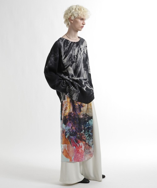 HARE(ハレ)の「シルクスカーフ by MAO KAWASAKI(HARE)(バンダナ/スカーフ・メンズ・グレー系その他/ホワイト系その他/ブルー系その他・FREE)」の6枚目の写真